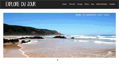 Desktop Screenshot of exploredujour.com