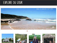 Tablet Screenshot of exploredujour.com